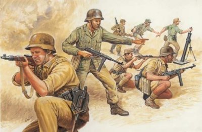 ITALERI  - I6076 - Maquette - Figurine - Soldats Afrika Korps - Echelle 1:72