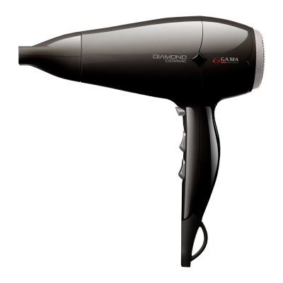 GAMA Italy Professional GH0301 Ultra L&eacute;ger S&egrave;che Cheveux Moteur DC 2300 W, Noir