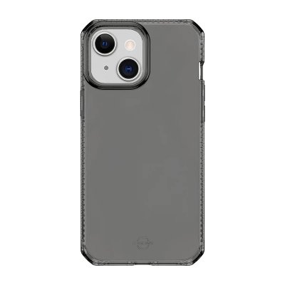 ITSKINS  Coque renforc&eacute;e pour iPhone 13 Spectrum Clear Gris Anthracite