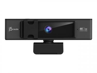 J5CREATE  JVCU435-N Webcam USB&trade; 4K Ultra HD avec t&eacute;l&eacute;commande de zoom num&eacute;rique 5x - Neuf