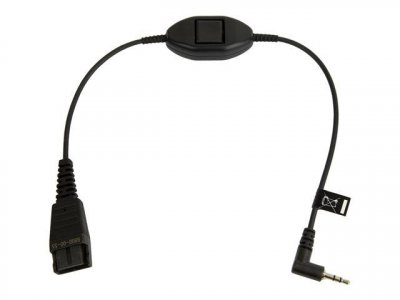 JABRA  8800-00-55 c&acirc;ble audio 0,3 m QD 2.5mm jack Noir 8800-00-55