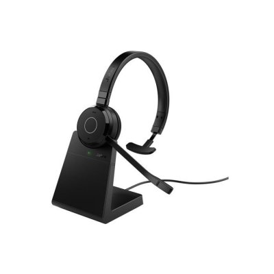 JABRA  Evolve 65 Te Link MS Casque st&eacute;r&eacute;o sans Fil avec Support