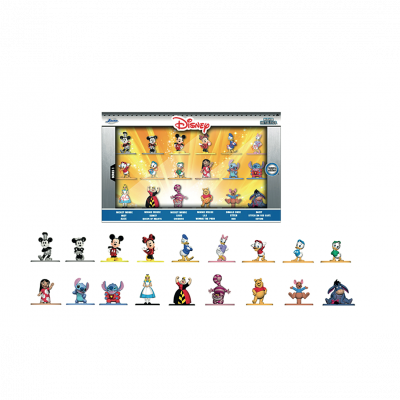 Jada toys pack de figurines Disney en m&eacute;tal - 18 pi&egrave;ces