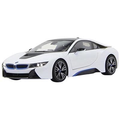 JAMARA  - 404571 - voiture avec porte radiocommand&eacute; - bmw i8 - blanc - echelle 1/14