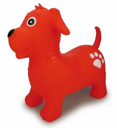 JAMARA  Chien Rebondissant Avec Pompe Rouge