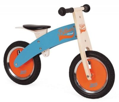 JANOD  Draisienne Bois Bikloon Bleue / Orange