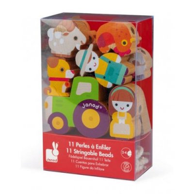 JANOD  Stringable Farm-themed Beads Multicolore 24 Months-4 Years