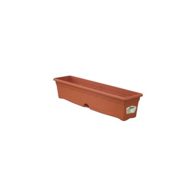 PLASTIKEN Jardiniere avec r&eacute;serve plastique Terracotta 80x20 cm