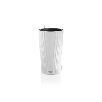 LECHUZA Jardiniere - Cilindro color 23 - Kit complet - Blanc - 6 L - 