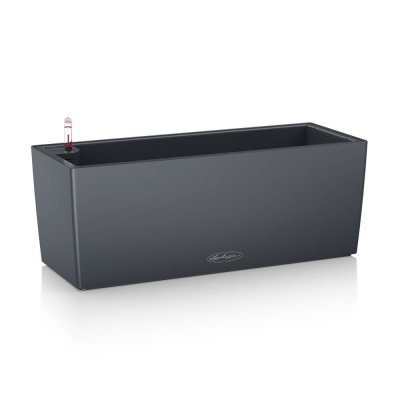 LECHUZA Jardini&egrave;re plastique  Balconera color gris 50 x 19 x h.19 cm