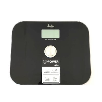 JATA  HBAS1499 Balance num&eacute;rique rechargeable &eacute;cologique Max. 150Kg Noir