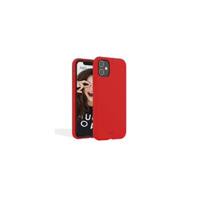 Jaym Coque Magsafe pour Apple iPhone 12 / 12 Pro Premium Silicone Microfibre Rou