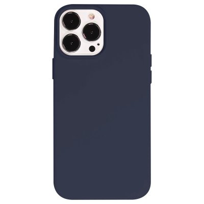 JAYM  Coque pour Apple iPhone 13 Pro Max Premium Silicone Microfibre Bleu