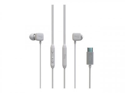 JAYM  - Ecouteurs avec micro - intra-auriculaire - filaire - USB-C - blanc