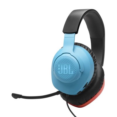 JBL  Quantum 100N Casque Avec fil Arceau Jouer Bleu, Rouge - Neuf