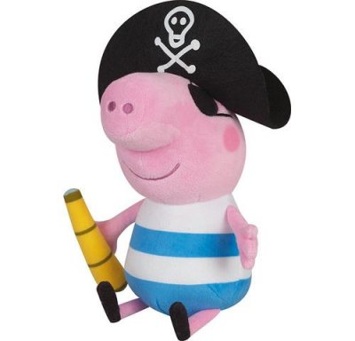JEMINI  - 022994 - Peppa Pig - Peluche Georges Pirate +/- 30 cm