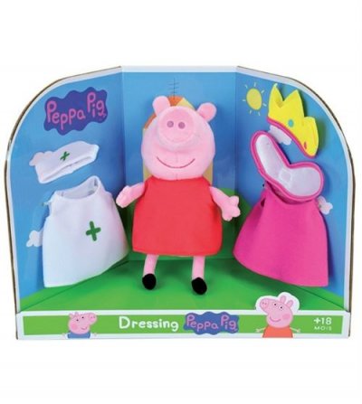 JEMINI - Peppa Pig Peluche &Agrave; Habiller, 023093, Rose