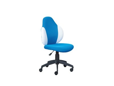Jessi Chaise de bureau bleu, blanc. - Bleue