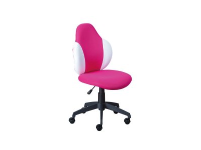 Jessi Chaise de bureau framboise, blanc. - Rose
