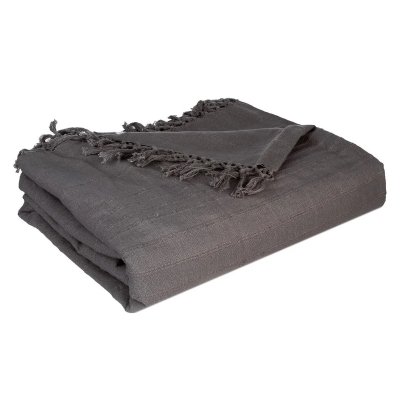 PARIS PRIX Jet&eacute; de lit gris 230x250 Atmosphera cr&eacute;ateur d'int&eacute;rieur - Gris