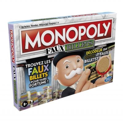 HASBRO GAMING Jeu classique  Monopoly Faux Billets 