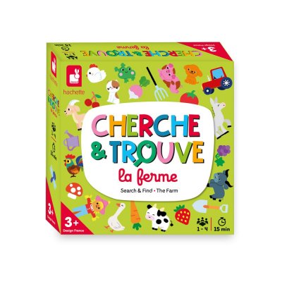 JANOD Jeu classique  Mon Premier cherche et trouve La ferme