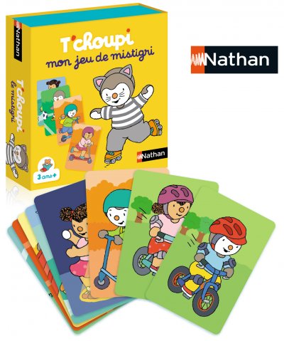 NATHAN Jeu couleur et forme  T'Choupi Mon jeu de mistigri