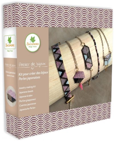 SYCOMORE Jeu cr&eacute;atif  Atelier de bijoux Tissage Perles Japonaises