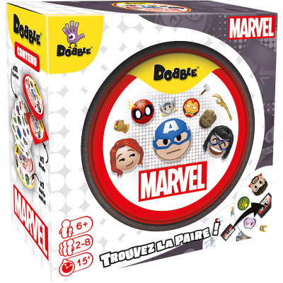 Jeu d&rsquo;ambiance Asmodee Dobble Marvel Emoji