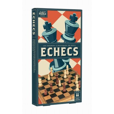 PROFESSOR PUZZLE Jeu d'&eacute;chec  ECHECS BOIS VINTAGE- - Jeu d&acute;&eacute;checs