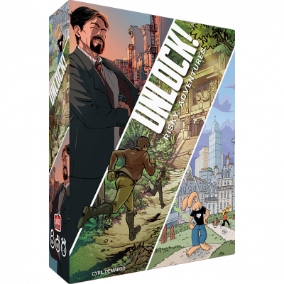 Jeu d'escape game Asmodee Unlock Risky Adventures