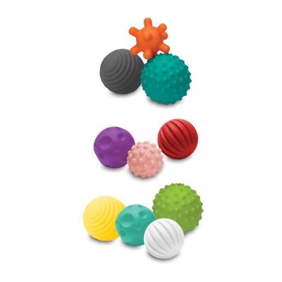 INFANTINO Jeu d'&eacute;veil  Sac vinyle 10 balles souples