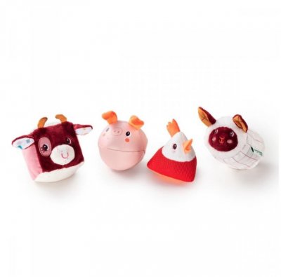 LILLIPUTIENS Jeu d'&eacute;veil  Set de 4 formes Ferme 