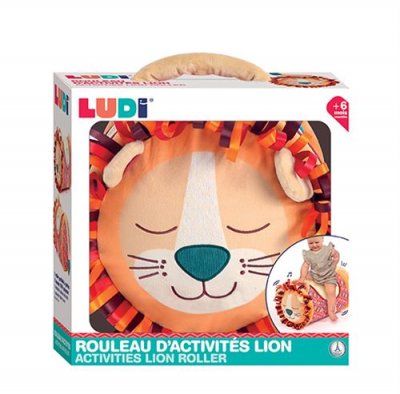 LUDI Jeu d'&eacute;veil  Rouleau d&rsquo;activit&eacute;s Lion