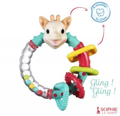 VULLI Jeu d'&eacute;veil Sophie La Girafe Hochet multi-textur&eacute; 