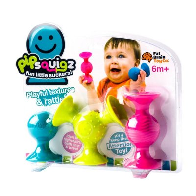TOMY Jeu d &eacute;veil  pipsquigz 3 ventouses sensorielles 5020891