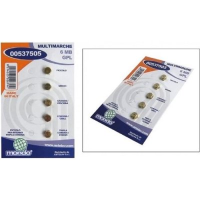 GENERIQUE Jeu D'Injecteurs Butane Universel Diam. 6mm Pas Fin Pour Cuisiniere Divers Marques