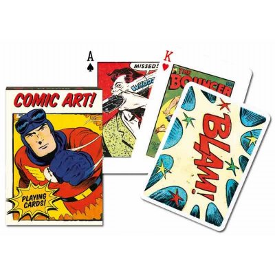 PIATNIK Jeu de 55 cartes VINTAGE COMIC  Multicolore