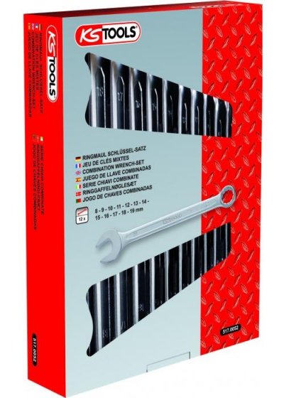 KS TOOLS Jeu de 9 cl&eacute;s mixtes m&eacute;triques en bo&icirc;te 
