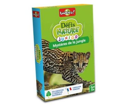BIOVIVA Jeu de cartes  D&eacute;fis Nature Junior Myst&egrave;res de la jungle