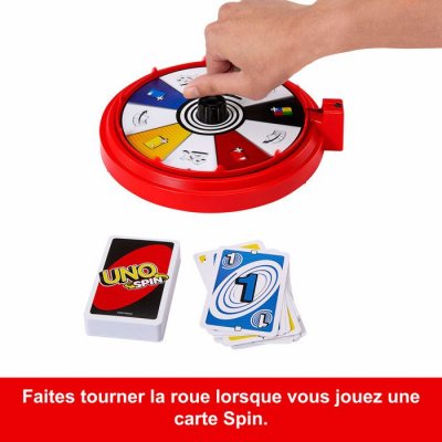 UNO Jeu de cartes - MATTEL GAMES -  Wizz - Roue interactive - &Agrave; partir de 7 ans - Mixte