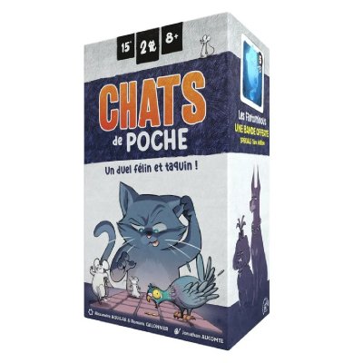 Jeu de cartes strat&eacute;gique : Chats de poche - Neuf