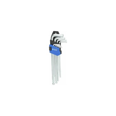 BRILLIANT TOOLS Jeu de cl&eacute;s 6 pans longues a tete sph&eacute;rique 9 pieces - BT045019 - Cl&eacute;s Allen