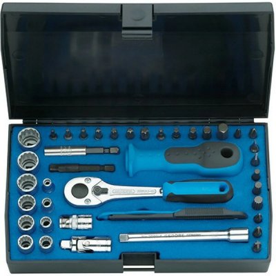 GEDORE Jeu De Cl&eacute;s &Agrave; Douille 1/4" 40 Pi&egrave;ces Ud-in-is-ph-pz-tx