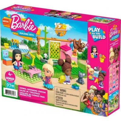  Jeu de construction Barbie - Coffret salon de toilettage - 97 pi&egrave;ces 