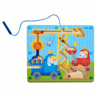 HABA Jeu de construction magn&eacute;tique Sur le chantier 