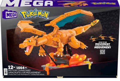 MATTEL Jeu de construction Mega Bloks Pok&eacute;mon Dracaufeu en mouvement