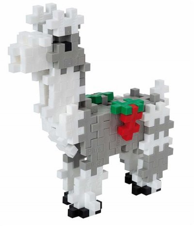 PLUS PLUS Jeu de construction Mini Basic Llama 100 pi&egrave;ces Blanc et Gris