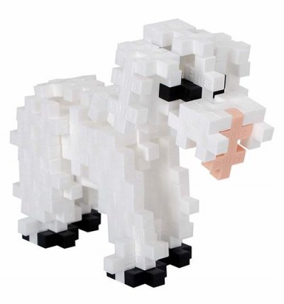 PLUS PLUS Jeu de construction  Mini Mouton de base 100 pi&egrave;ces Blanc
