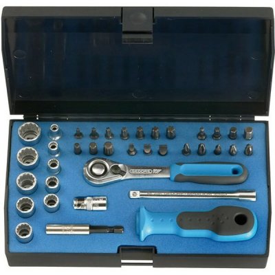 GEDORE Jeu de douilles 1/4 D20KAU-20 37 pi&egrave;ces  1 pcs